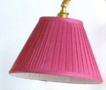 .French drum Knife Pleat Red silk. Klicka för stor bild och info.
