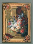 GOBELÄNG 9040 Bouquet et architecture 150x110. Klicka för stor bild