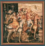 GOBELÄNG 9062 Les Hérauts. 150x150. Klicka för stor bild.