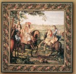 GOBELÄNG 9071 La prise de Lille. 200x200. Klicka för  stor bild.